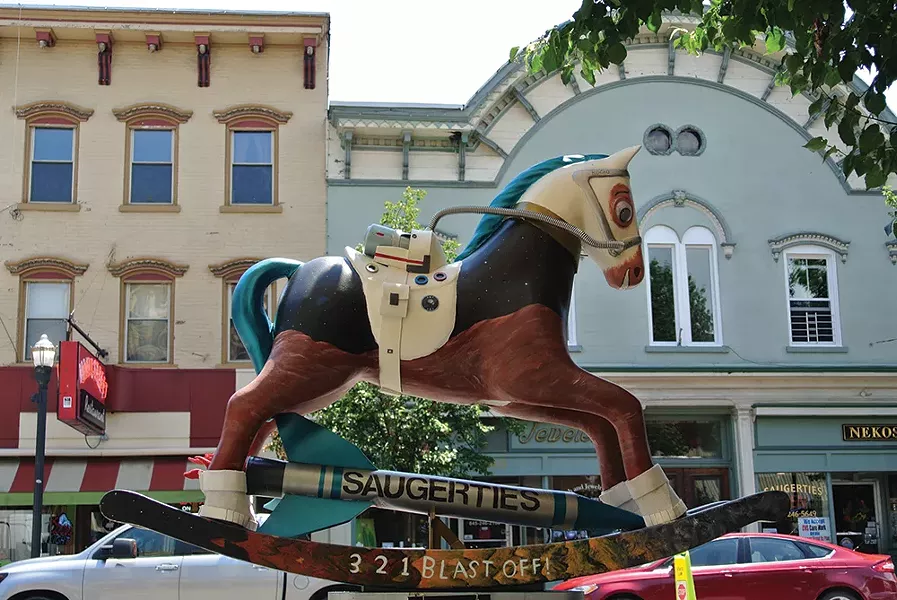 Horses are an integral part of Saugerties’s identity. Horse Shows in the Sun (HITS) stages a world-class equestrian series in the town each year. - PHOTO BY JOHN GARAY