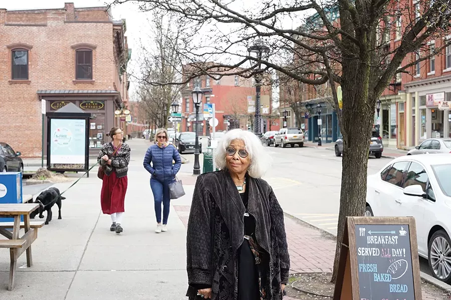 Sandra Rabin on Main Street in Beacon. - PHOTO: JOHN GARAY