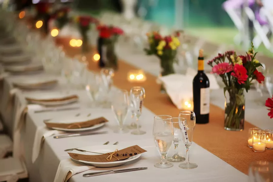 A wedding catered by Lola's Café