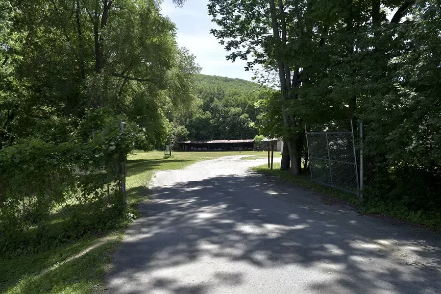 The entrance to the compound at Highly Authorized.