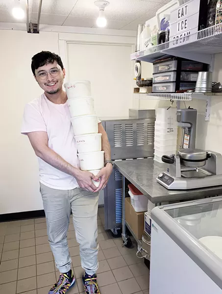 Alleyway Ice Cream proprietor Julian Hom.