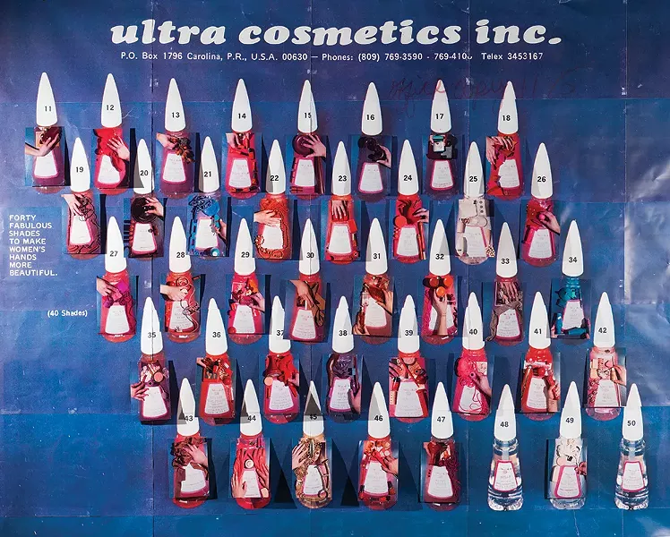 Sara Cwynar’s Ultra Cosmetics (Nail Polish Forty Fabulous Shades), from the exhibition “Gilded Age” at the Aldrich Contemporary Art Museum in Ridgefield, Connecticut, June 9 to November 10.