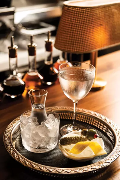 A martini at the Restaurant Kinsley in Kingston. - PHOTO: EVAN SUNG