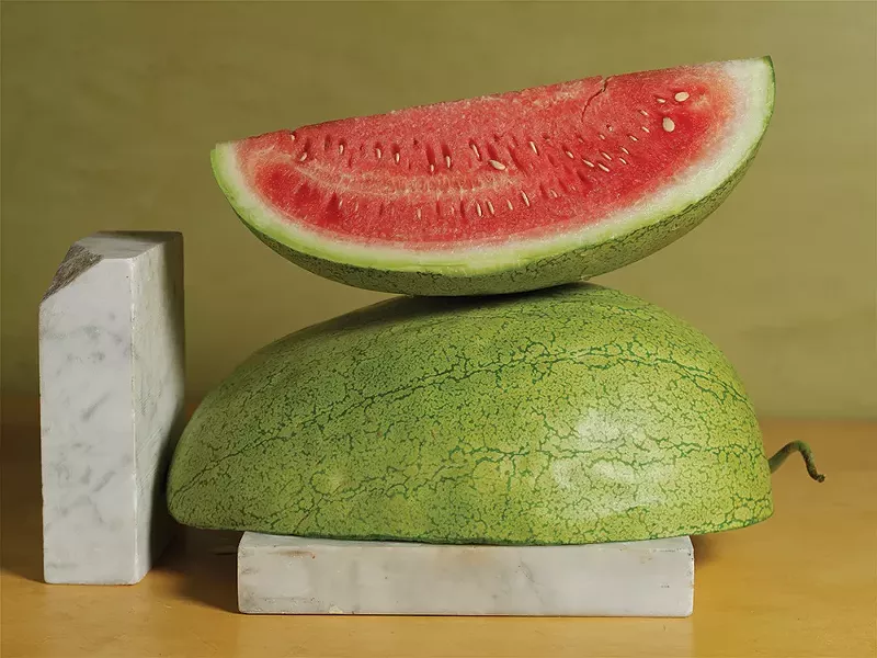 Odell's Large White watermelon. - PHOTO: VICTOR SCHRAGER