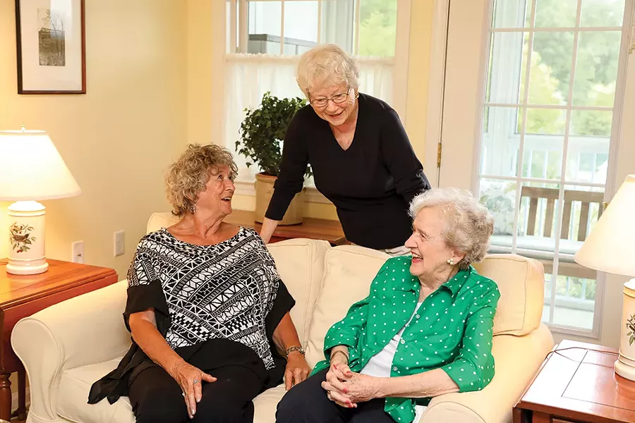 Woodland Pond’s homeshare program allows residents to live together and share on costs.