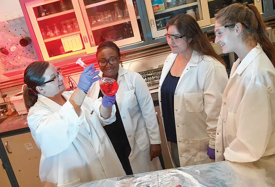 Dr. Crimi has dedicated her career to developing technologies to treat chemical pollutants in groundwater. - PHOTO: STEVE JACOBS