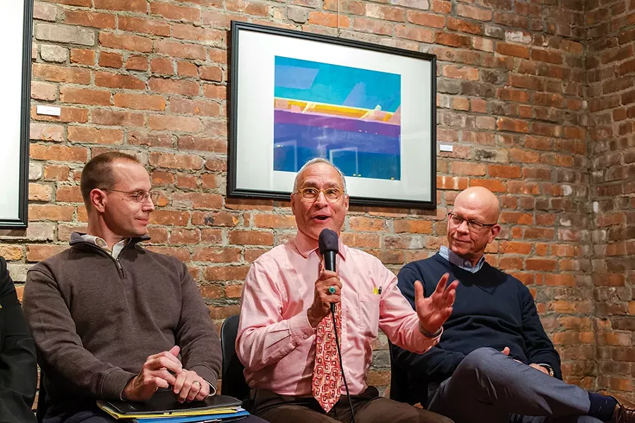 Pattern for Progress’s Joe Czajka, Scenic Hudson’s Jeff Anzevino, and RUPCO’s Kevin O’Connor. - PHOTO: ANNA SIROTA