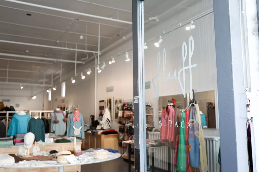 Fluff Alpaca's retail shop in Hudson.