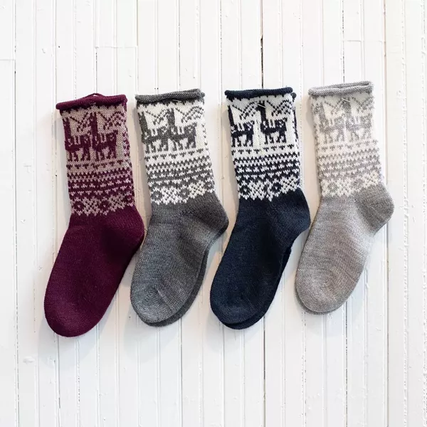 Fluff Alpaca socks.