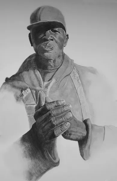 Barbara Masterson, Botti, pencil on illustration board, 2019.