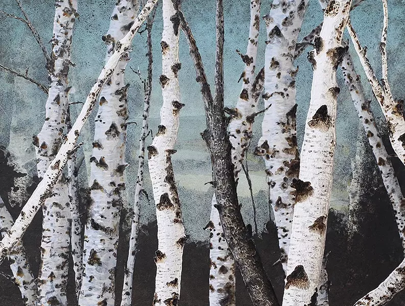 Brich Grove on the Hudson II by Frank Faulkner