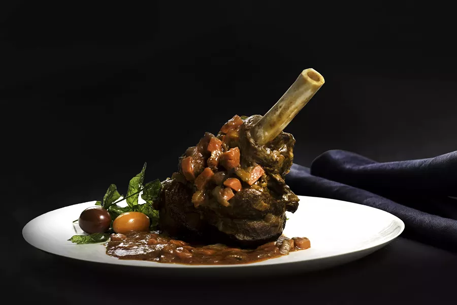 The lamb shank at Cinnamon in Rhinebeck.