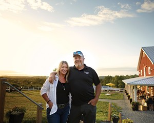 Jill and Steve Penning. Penning’s Farm Market began in 1983 as a seasonal farm stand and has since expanded into an agritourism destination with garden center, pub, grill, ice cream stand, bakery, and beer garden.