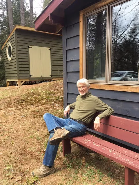Glenn's Sheds owner, Glenn Nystrup, with the shed and studio he built - ALL IMAGES COURTESY GLENN'S SHEDS