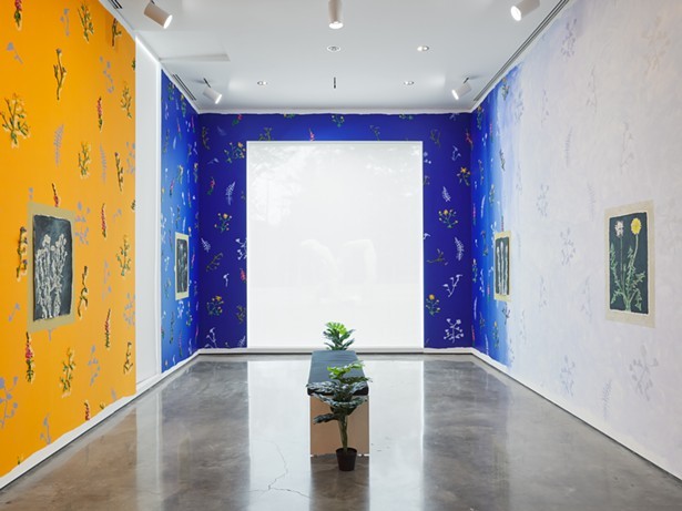 Installation image of With Pleasure: Pattern and Decoration in American Art 1972-1985, June 26 - – November 28, 2021. Hessel Museum of Art, Center for Curatorial Studies, Bard College, Annandale-on-Hudson, NY. - PHOTO: OLYMPIA SHANNON.