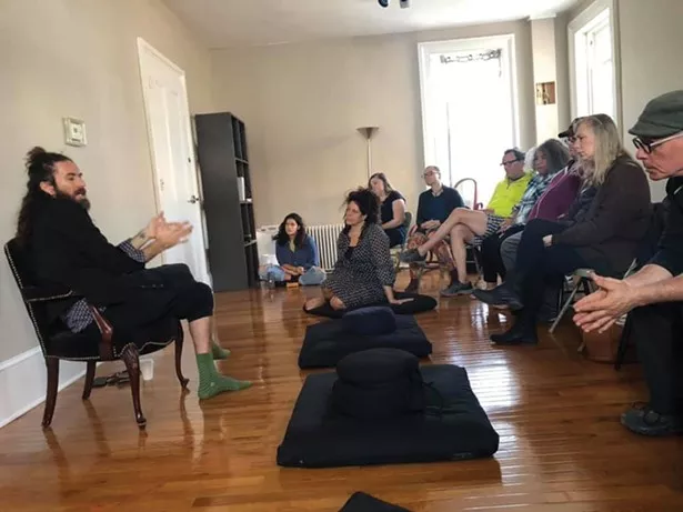 Luis Mojica teaches a class on holistic addiction recovery to certified recovery peer advocates and volunteers at Samadhi Recovery Community Outreach Center. - IMAGE COURTESY OF SAMADHI