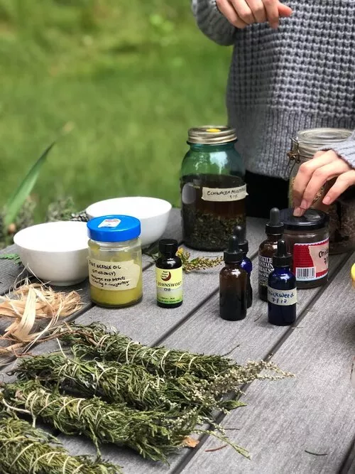 Herbalism is just one of the many wilderness subject areas Blevis teaches - IMAGES COURTESY OF JOE BLEVIS