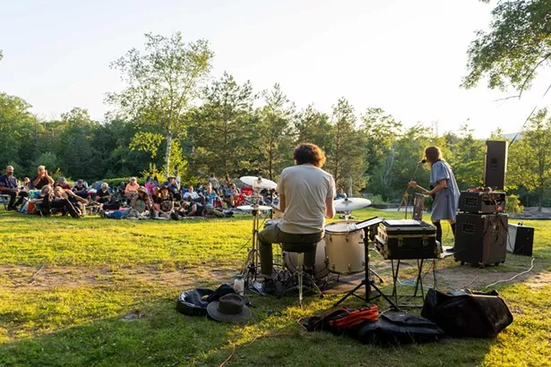 A 2021 Hudson Valley Picture Show screening at Opus 40 - IMAGES COURTESY OF UPSTATE FILMS