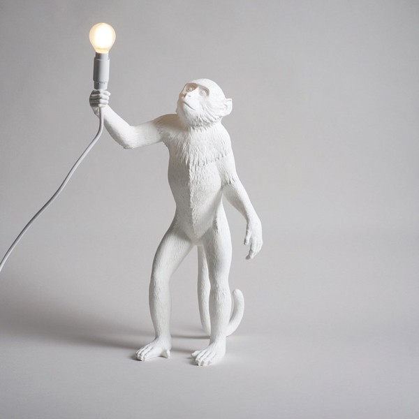 Monkey lamp from Burkelman in Cold Spring.