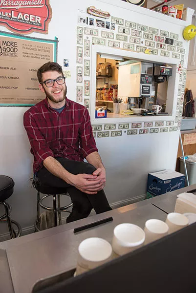 Harrison Manning at Harry's Hot Sandwiches in Beacon - CHRISTINE ASHBURN