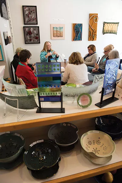 Class by Mary Ann Glass at RiverWinds Gallery in Beacon - CHRISTINE ASHBURN