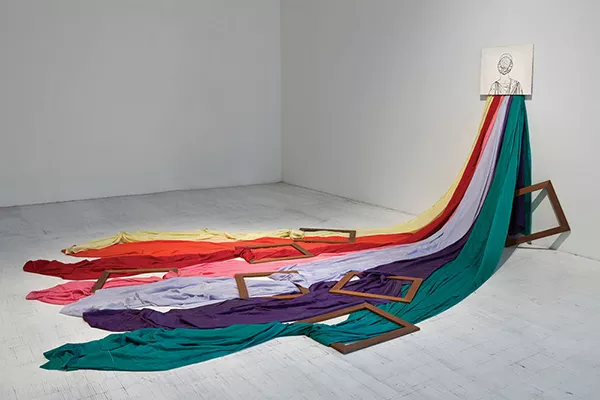 Giuolio Paolini's "Amore e Psiche," one of the pieces featured at Magazzino, a new center for avant-garde Italian art in Cold Spring. Magazzino opens on June 28. - AGOSTINO OSIO