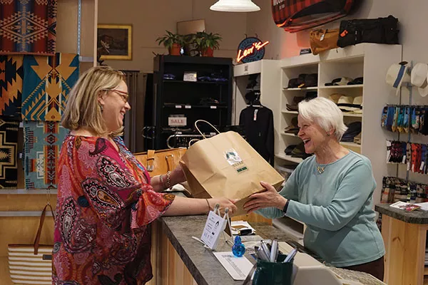 Barbara Schreiber and Susan Kravitz at Rhinebeck Department Store - JOHN GARAY