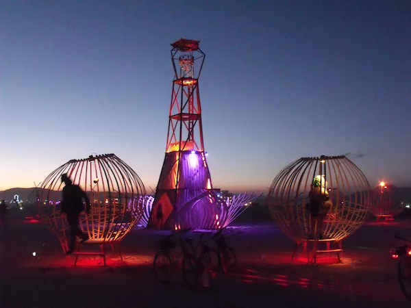 Interactive art at Burning Man 2012. - AMANDA PAINTER