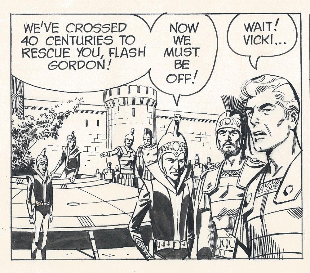 scene from flash gordon comic