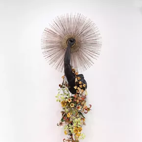 On the Cover: Sculptor Nick Cave's "Arm Peace" at Jack Shainman's The School