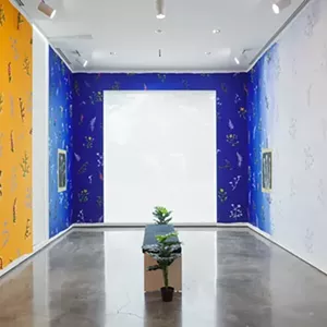 Installation image of With Pleasure: Pattern and Decoration in American Art 1972-1985, June 26
&ndash; November 28, 2021. Hessel Museum of Art, Center for Curatorial Studies, Bard College, Annandale-on-Hudson, NY.