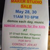MAKER SPACE STUDIO SALE @ UNFETTERED ARTS