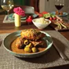 The Corner's signature dish, Moroccan chicken The Corner's signature dish, Moroccan chicken