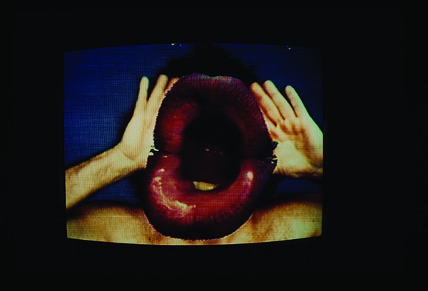 Videophones and Videomirrors, Ann Woodward, 1974, color photograph, from - “Videofreex: The Art of Guerrilla Television” at the Dorsky Museum of Art at SUNY New Paltz - ANN WOORWARD