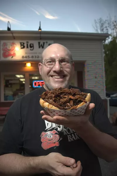 Warren Norstein in front of Big W’s. - ROY GUMPEL