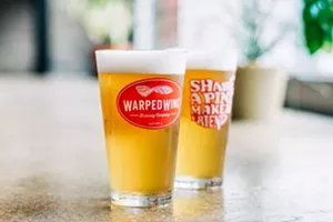 Warped Wing is collaborating with Mason-based Sonder Brewing to create Ryesing Tides. - FACEBOOK.COM/WARPEDWINGMASON