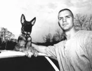 A dog and his boy: Dutch with partner Dan Warner. - WALTER NOVAK