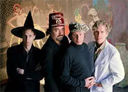Adrian Belew (second from left): What a sweetheart.