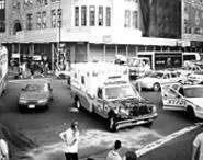 "Ambulance Accident," by Roe Ethridge, digitally enhanced photograph.