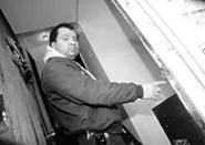 Angel Cuevas demonstrates the perils of life in Tremont. - WALTER NOVAK