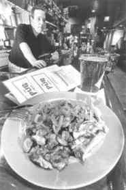 Appetizing eats and cold drafts in January -- two - welcome sights at the Pub. - WALTER NOVAK