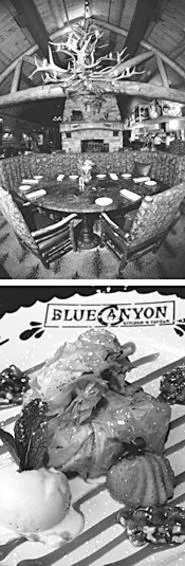 Atmosphere and banana strudel are two of Blue - Canyon's finest attributes. - PHOTOS BY WALTER NOVAK