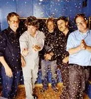 Back to Thunder Road: Craig Finn (far right) and the Hold Steady love their bar rock.