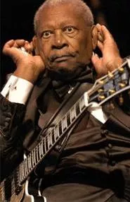 B.B. King, listening up, at Cain Park August 20. - WALTER NOVAK