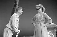 Benedick and Beatrice play their mating game.