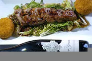 Black mustard-crusted pork tenderloin marries well with a bottle of Four Graces pinot noir. - WALTER NOVAK