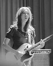 Blonde Redhead's Kazu Makino, rocking the - Beachland April 5. - WALTER NOVAK