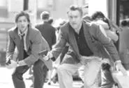 Burns and De Niro give stand-up performances, even when crouching.