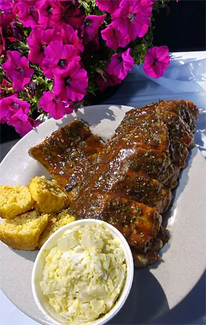 Bypass lighter-fluid flare-ups and go straight for Great Scott's ribs at your next cookout. - WALTER NOVAK