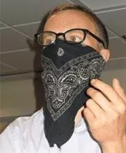 Captain Skullfire adopts a disguise, in case Target security is still looking for him. - JARED KLAUS